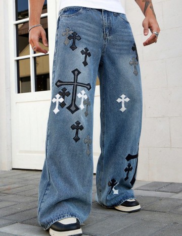 Jeans Shein, albastru