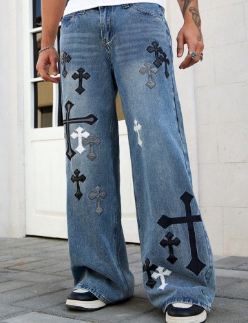 Jeans Shein, albastru