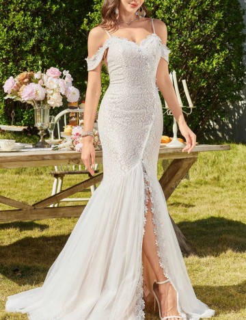 Rochie de ocazie și bridal Shein, alb