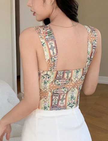 Top Shein, mix culori