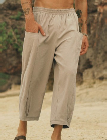 Pantaloni 3/4 MANFINITY by Shein, bej