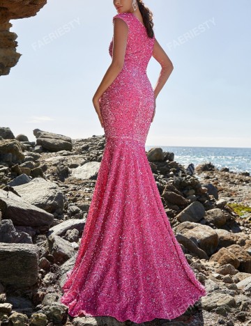 Rochie de ocazie Shein, roz