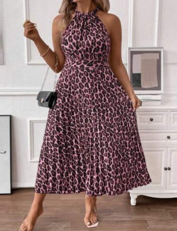 Rochie maxi Shein Curve+, mix culori