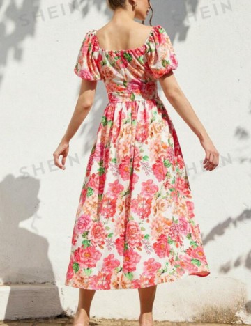 Rochie midi Shein, mix culori
