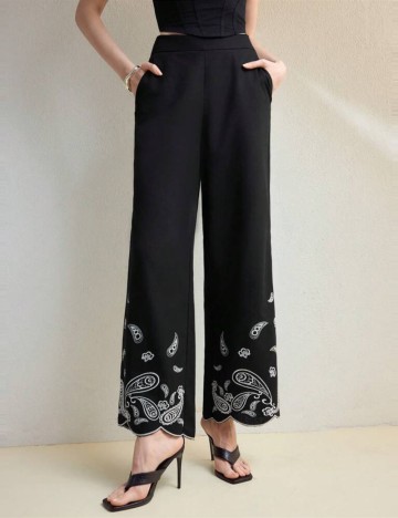 Pantaloni MOTF by Shein, negru