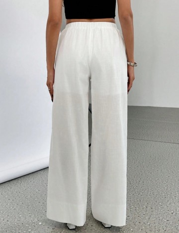 Pantaloni Shein, alb