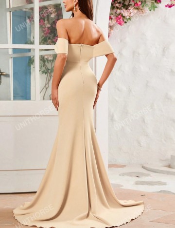 Rochie de ocazie Shein, bej