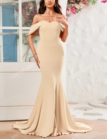 Rochie de ocazie Shein, bej