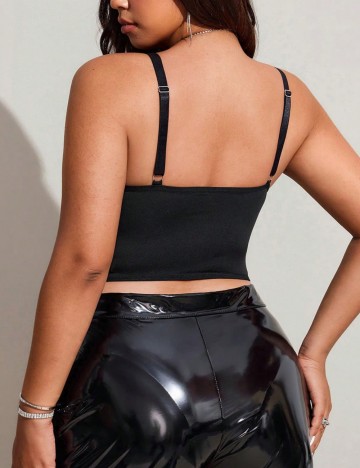 Top Shein Curve+, negru