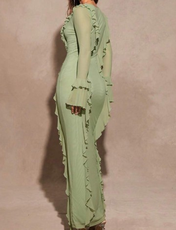 Rochie maxi Shein, verde