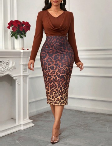 Rochie midi Shein, maro
