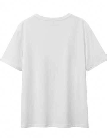 Tricou Shein Curve+, alb