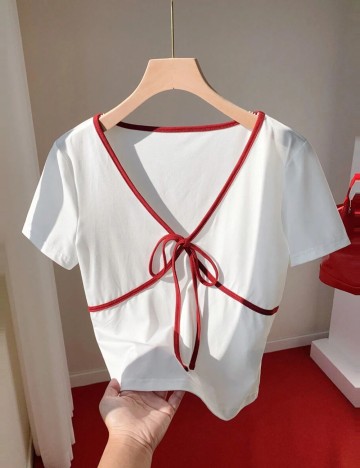 Tricou Shein Curve+, alb