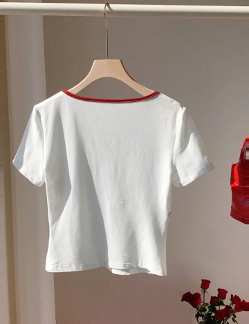 Tricou Shein Curve+, alb
