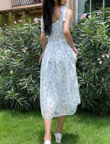 Rochie midi Shein, mix culori