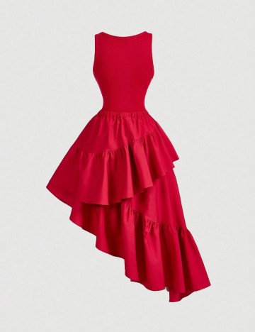 Rochie midi Shein, roșu