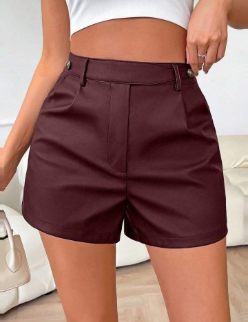 Pantaloni scurți Shein, vișiniu