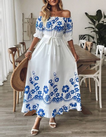 Rochie midi Shein, alb