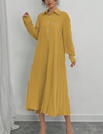 Rochie midi Shein, galben