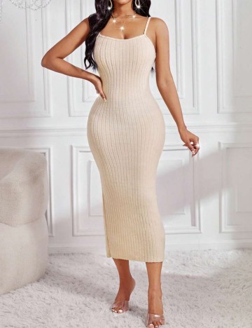 Set rochie și bolero Shein, crem