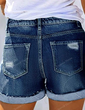 Pantaloni scurți Shein, albastru