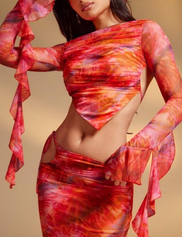 Top Shein, mix culori