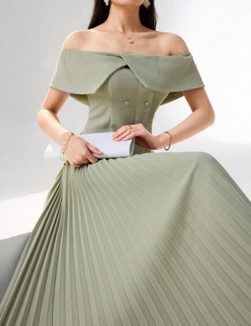 Rochie maxi Shein, verde