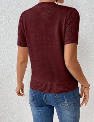 Tricou Shein, vișiniu