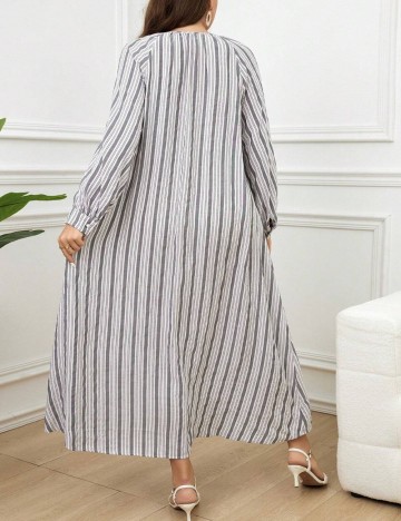Rochie maxi Shein Curve+, mix culori