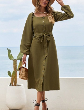 Rochie midi Shein, verde