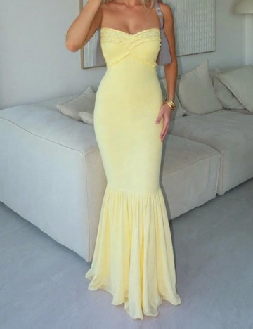 Rochie maxi Shein, galben