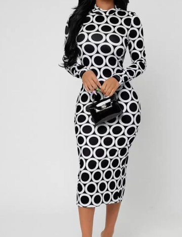 Rochie midi Shein, mix culori