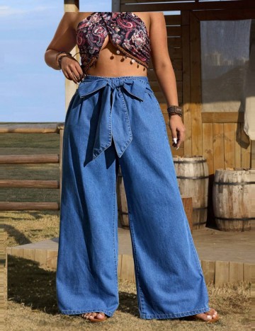 Jeans Shein Curve+, albastru