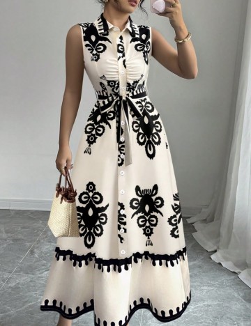 Rochie midi Shein, crem