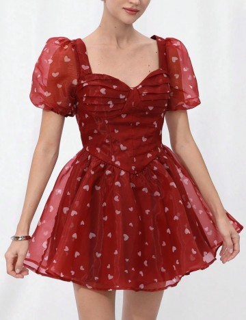 Rochie mini Shein, roșu