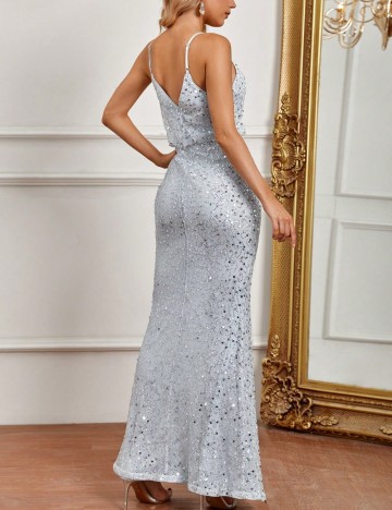 Rochie de ocazie Shein, argintiu