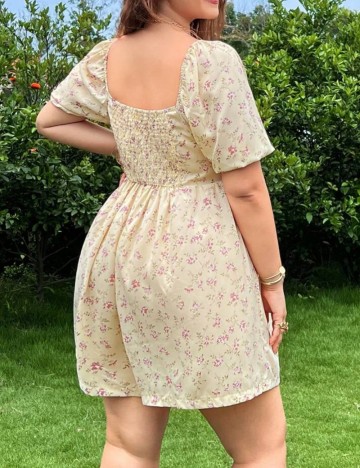 Salopetă scurtă Shein Curve+, mix culori