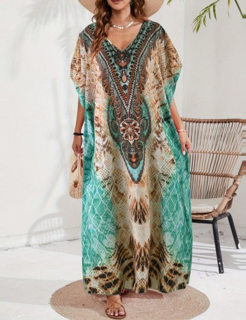 Rochie maxi Shein, mix culori