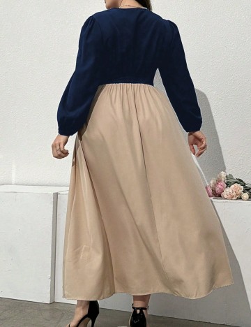 Rochie maxi Shein Curve+, mix culori