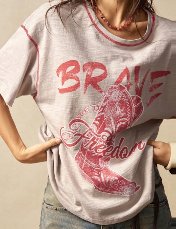 Tricou Shein, bej