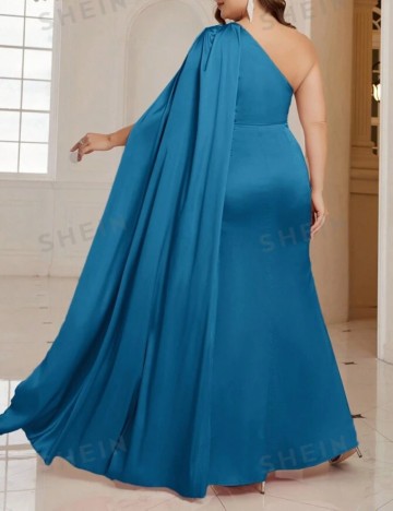 Rochie de ocazie Shein Curve+, albastru