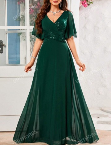 Rochie maxi Shein, verde
