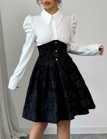 Rochie midi Shein, mix culori