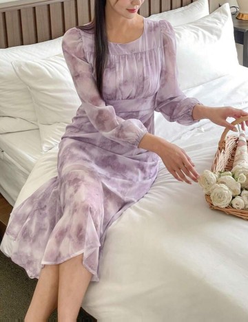 Rochie maxi Shein, mix culori