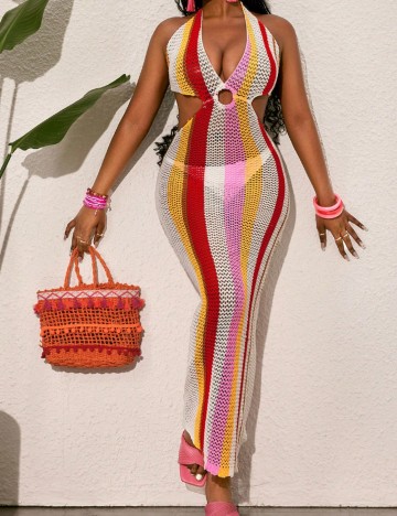 Rochie de plajă Shein, mix culori