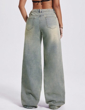 Jeans Shein, albastru
