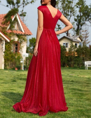Rochie de ocazie Shein, vișiniu