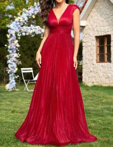 Rochie de ocazie Shein, vișiniu
