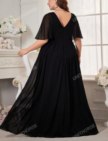 Rochie maxi Shein Curve+, negru