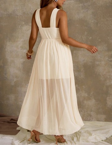 Rochie midi Shein Curve+, crem